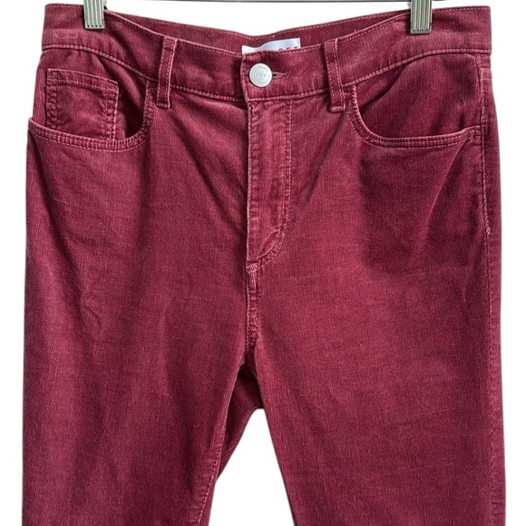 LOFT Skinny Corduroy Pants Burgundy Merlot Size 28 - Picture 4 of 16